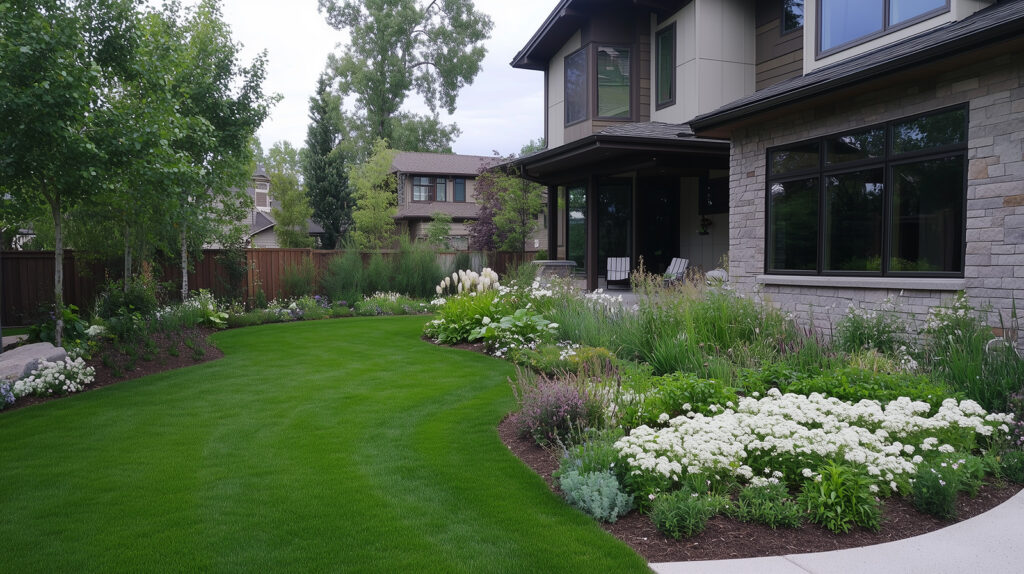 Residential Yard In Richmond Va Treating For Grubs In Summer